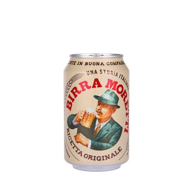 Birra moretti lattina ml.330