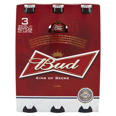 Birra bud bottiglia ml.330 x3