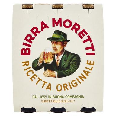 Birra moretti bottiglia ml.330 x3