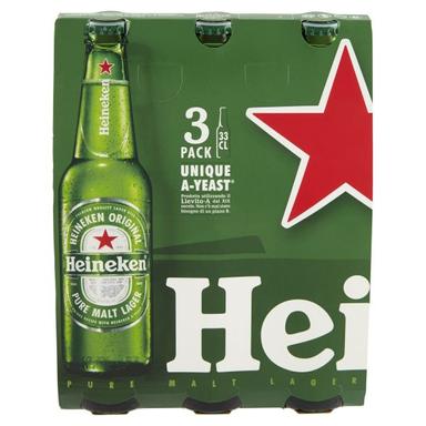 Birra heineken bottiglia ml.330 x3