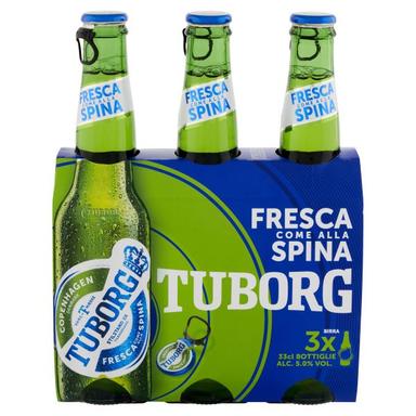 Birra tuborg beer ml.330 x3