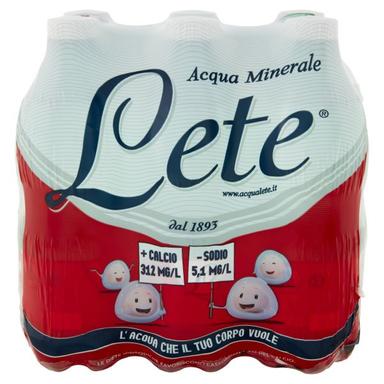 Acqua efferv. naturale lete ml.500x6 ml.3000